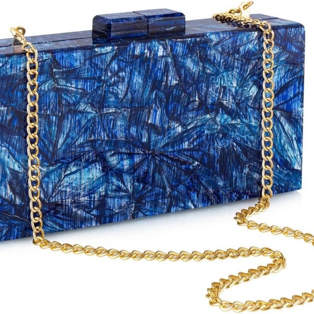 Acrylic Clutch Purses For Women With Marbling Purses And Handbags Elegant Banque